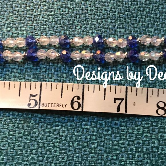 Egyptian Blue Diachroic Glass Pendant - Picture 3 of 4